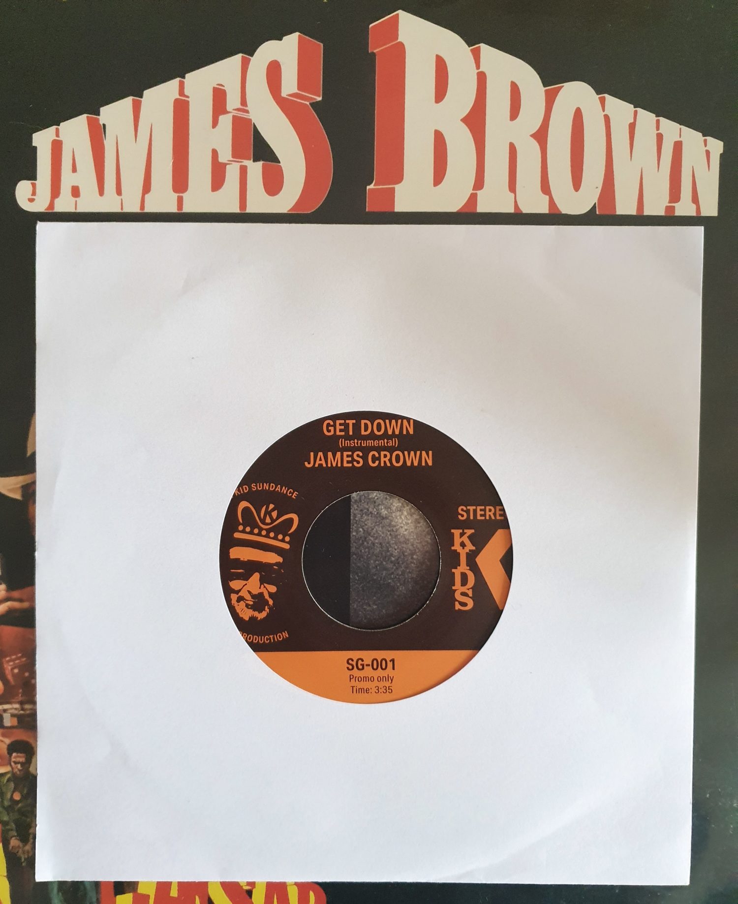 Kid Sundance’s vinyl-only ‘James Crown – Get Down’ 45 (SP-1200 Preview Video)